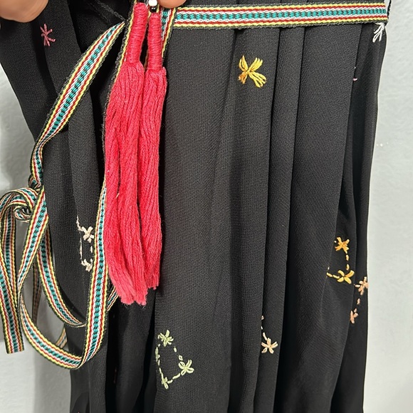 Free People Assymetric Embroidered Dress EUC Small - Picture 9 of 12